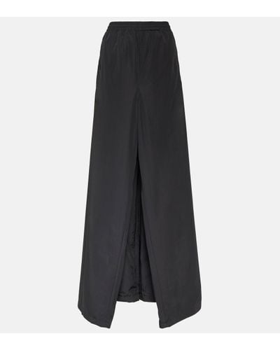 Balenciaga Pantalon ample en coton melange - Noir