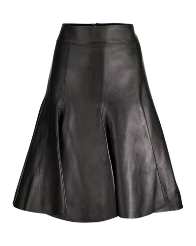 Dorothee Schumacher Modern Volumes Leather Skirt - Black