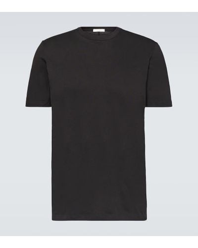 The Row Luke Cotton Jersey T-shirt - Black