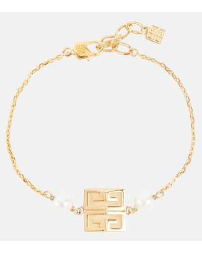 Givenchy Bracelet 4G a perles fantaisie - Métallisé