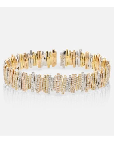 Suzanne Kalan 18kt Yellow, Rose, And White Gold Bracelet With Diamonds - Metallic