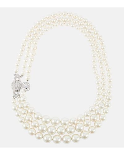 Vivienne Westwood Graziella Embellished Necklace - White
