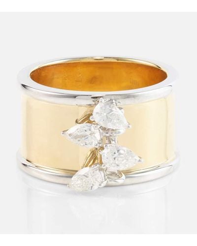 Rainbow K Ring Erin aus 18kt Gelb- und Weissgold mit Diamanten - Mettallic