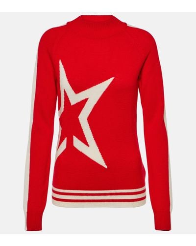 Perfect Moment Bb Wool Turtleneck Jumper - Red