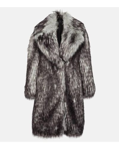 Tom Ford Faux Fur Coat - Gray