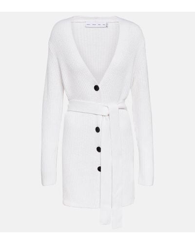 Proenza Schouler Cardigan White Label en coton et cachemire - Blanc