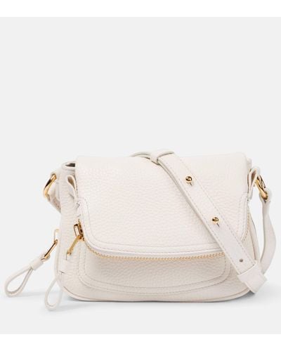 Tom Ford Jennifer Mini Leather Shoulder Bag - Natural