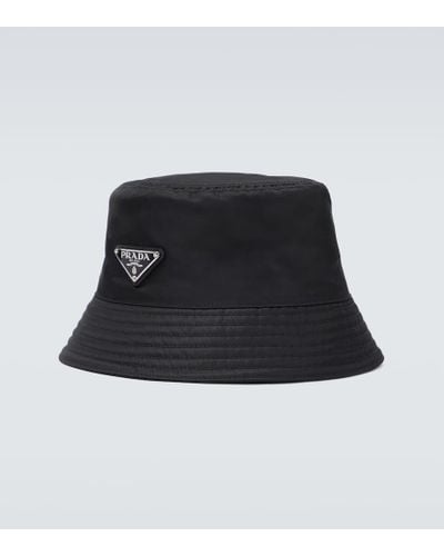 Prada Sombrero de pescador de Re-Nylon - Negro