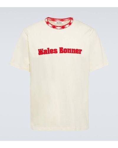 Wales Bonner T-shirt Original in cotone con logo - Bianco