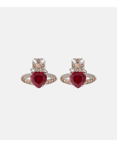 Vivienne Westwood Crystal-embellished Earrings - Red
