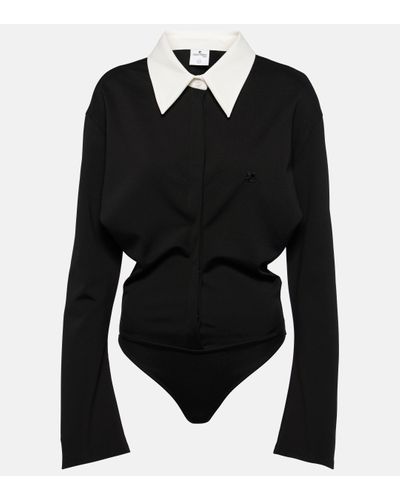 Courreges Jersey Bodysuit - Black