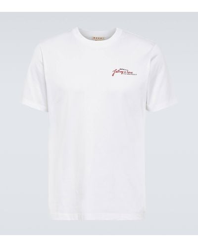 Marni T-shirt en coton - Blanc