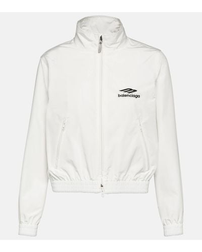 Balenciaga 3b Sports Icon Track Jacket - White
