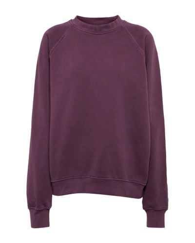 Les Tien Crewneck Cotton Sweatshirt - Purple