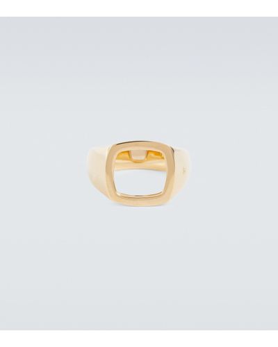 Tom Wood Bague Cushion Open en or 9 ct - Métallisé