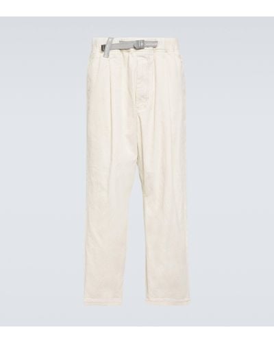 and wander Cotton Corduroy Trousers - White