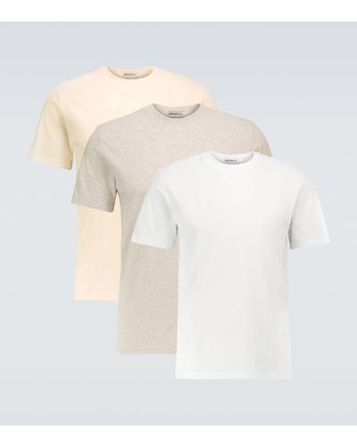 Maison Margiela Set aus drei T-Shirts aus Baumwolle - Weiß
