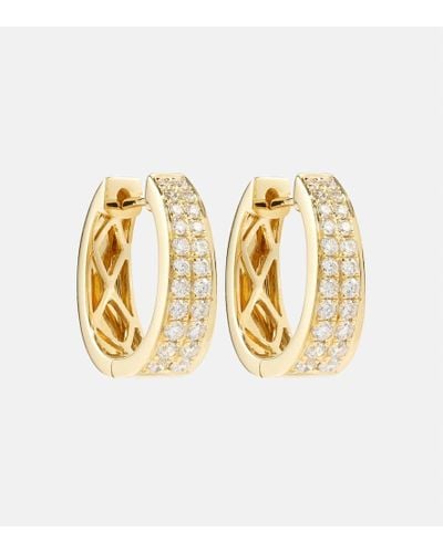 Anita Ko Pendientes Meryl Small de oro de 18 ct con diamantes - Metálico