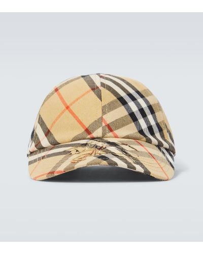 Burberry Gorra con Check - Metálico