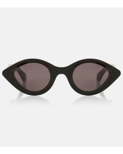 Alaïa Ovale Sonnenbrille - Braun