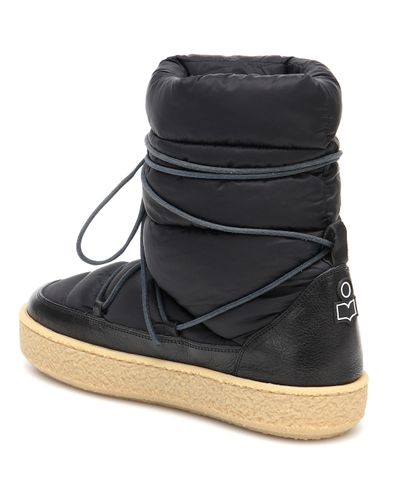 Isabel Marant Zimlee Padded Snow Boots in Black - Lyst