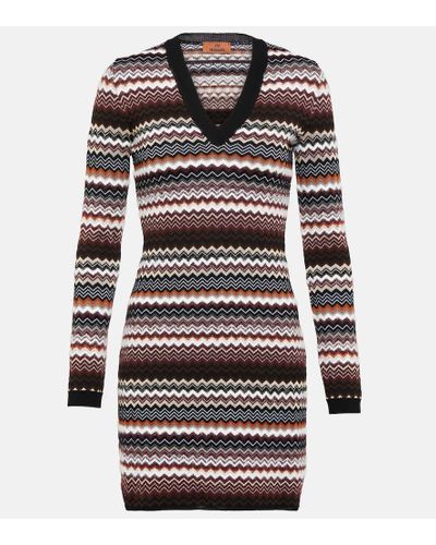 Missoni Zig Zag Sweater Dress - Black