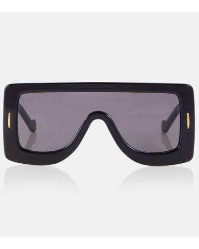 Loewe Anagram Flat-brow Sunglasses - Black