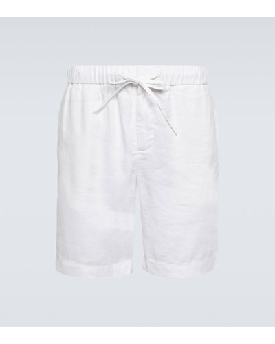Frescobol Carioca Felipe Linen-blend Shorts - White