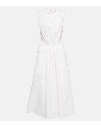 Proenza Schouler Robe midi White Label en coton - Blanc