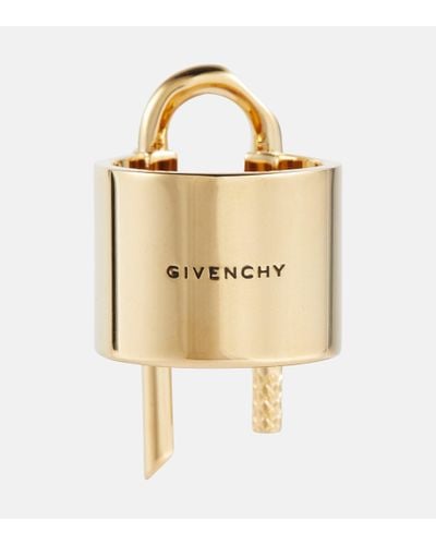 Givenchy Anillo U Lock banado en oro - Metálico