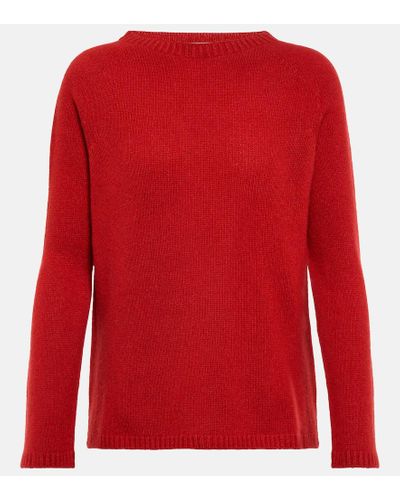 Max Mara Wool And Cashmere-blend Sweater - Red