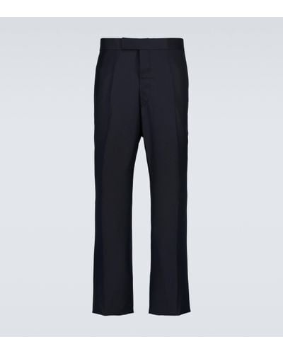 Thom Browne Super 120s Wool Twill Trousers - Blue
