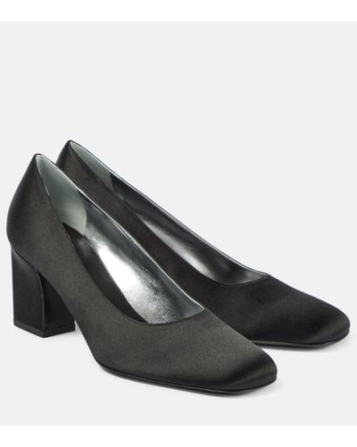 The Row Fiore Satin Faille Court Shoes - Black