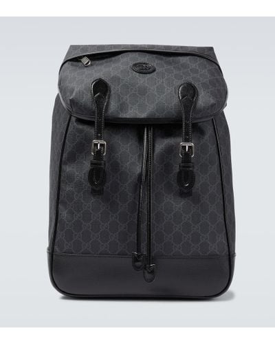 Gucci GG Supreme Canvas Backpack - Black