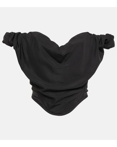 Vivienne Westwood Bustier Crepe Top - Black