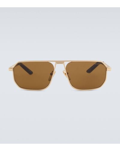 Prada Aviator Sunglasses - Brown