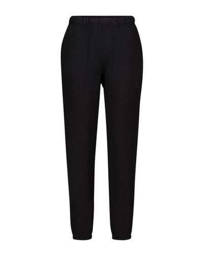 Les Tien Cotton Fleece Joggers - Black