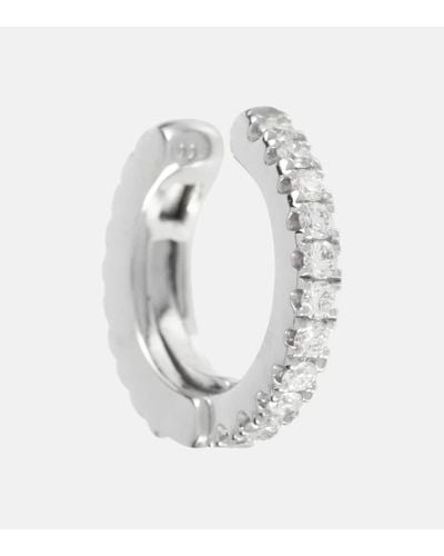 Maria Tash Einzelner Ear Cuff Diamond Eternity aus 18kt Weissgold mit Diamanten - Weiß