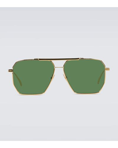 Bottega Veneta Gafas de sol estilo aviador - Verde