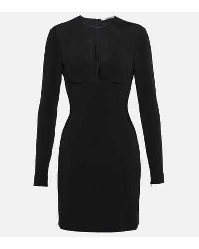 Stella McCartney Minikleid aus Crepe - Schwarz