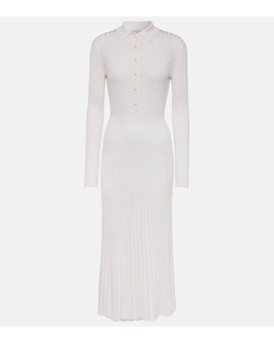 Gabriela Hearst Ardor Knit Silk And Cashmere Maxi Dress - White