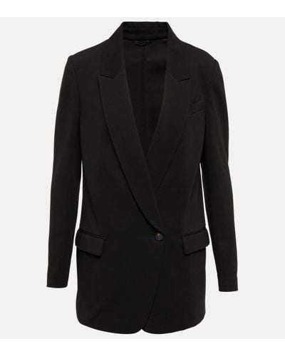 Brunello Cucinelli Blazer en coton melange - Noir