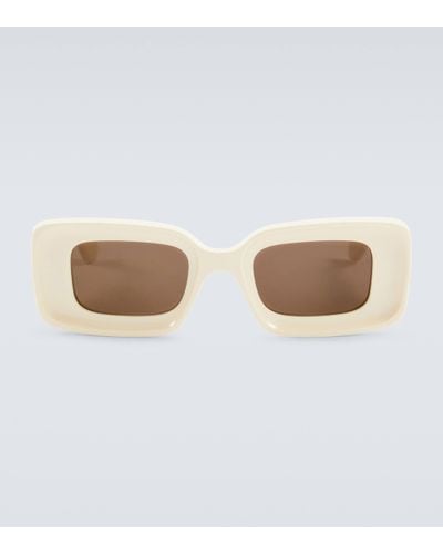 Loewe Anagram Rectangular Sunglasses - White