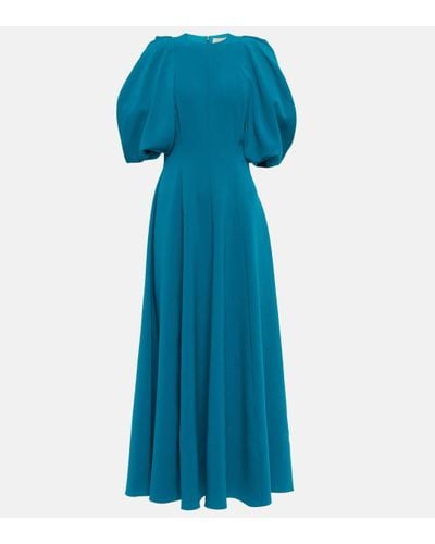 ROKSANDA Pleated Midi Dress - Blue