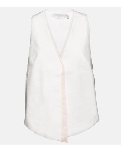 Sir. The Label Dune Linen-blend Vest - White