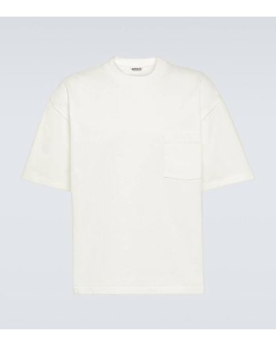 AURALEE Camiseta de jersey de algodon - Blanco