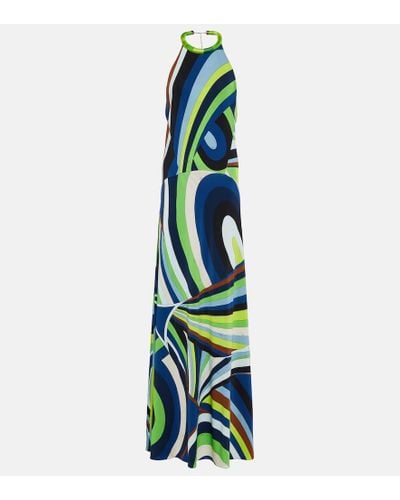 Emilio Pucci Kaleidoscopic-print Silk Maxi Dress - Multicolor