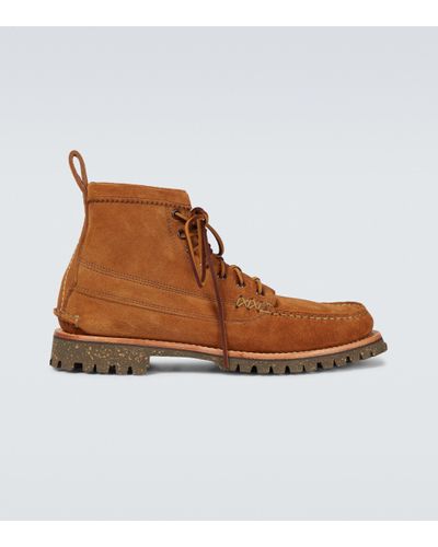 Yuketen Angler Boots With Cortina Sole - Brown