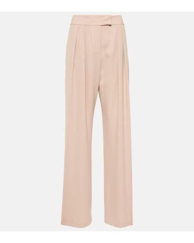 The Sei High-rise Crepe Trousers - Natural