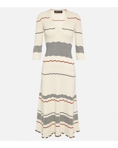 Proenza Schouler Striped Midi Dress - Natural